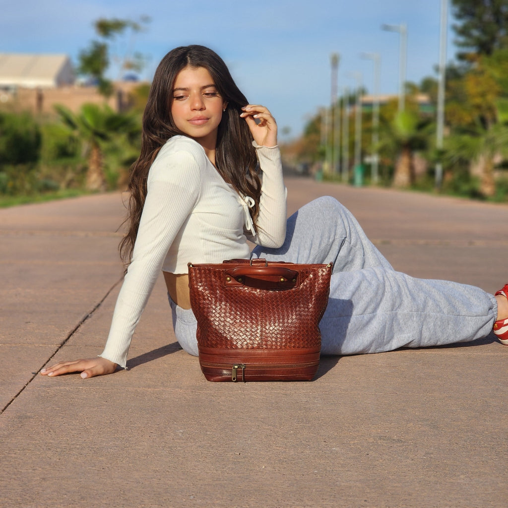 The Woven Bucket Bag