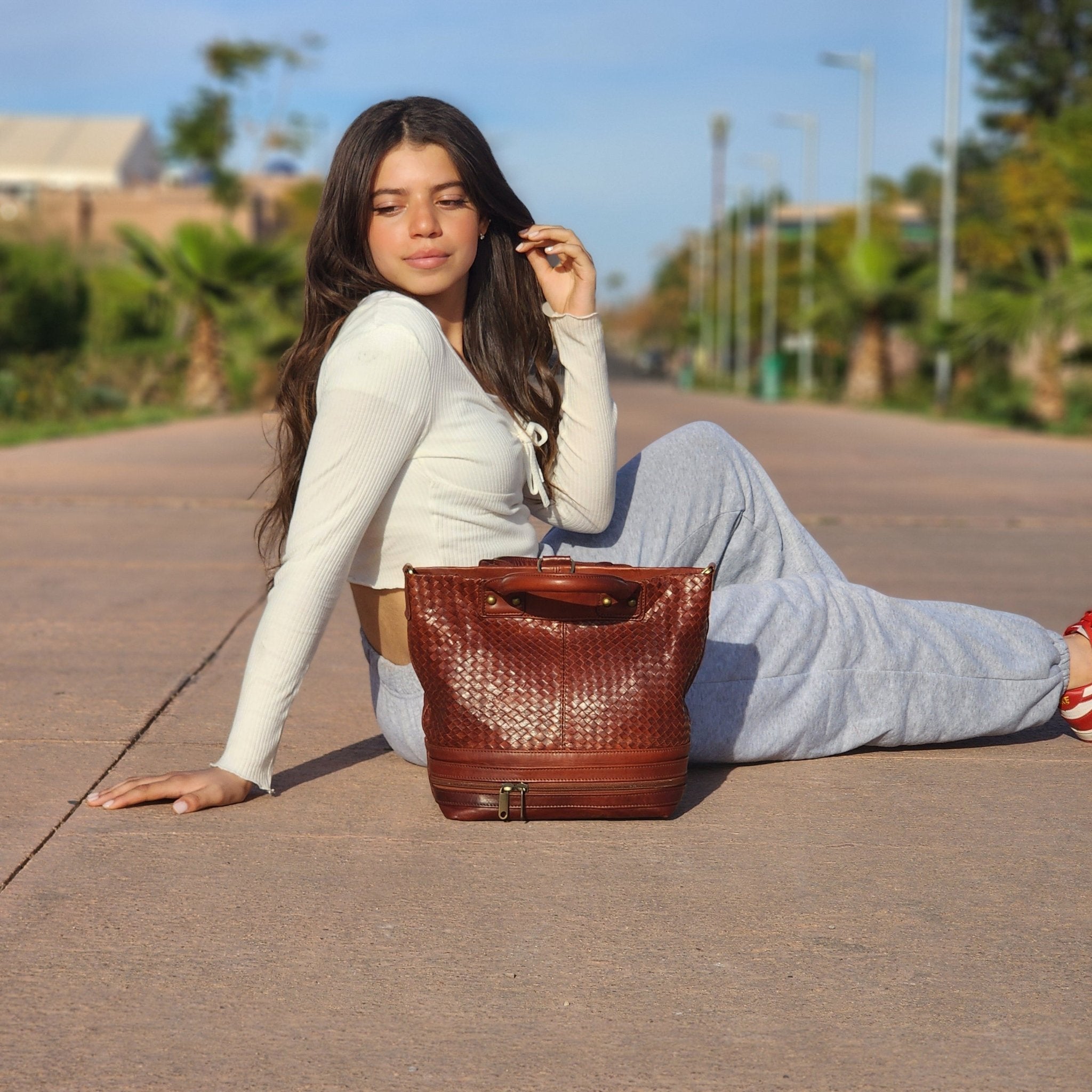 The Woven Bucket Bag