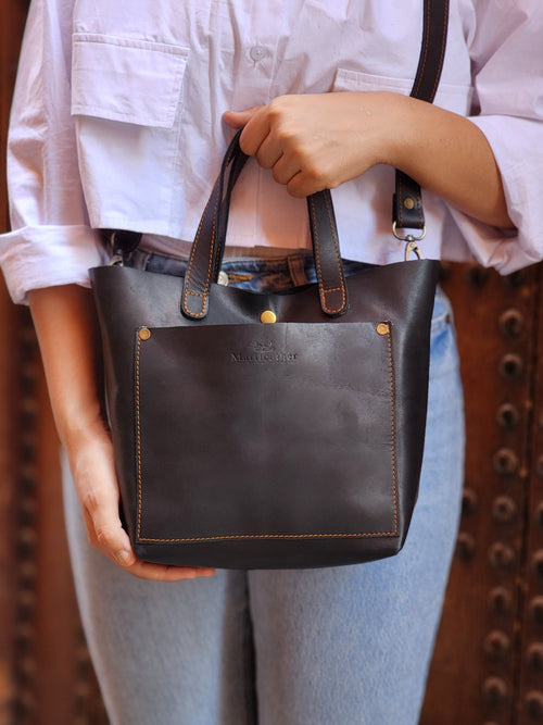 Elegant Handmade Leather Tote Bag