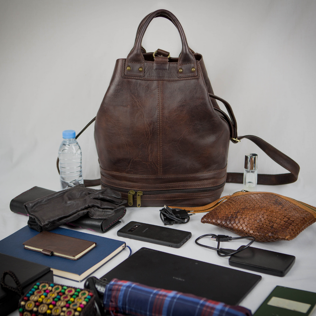 Leather Bucket Bag