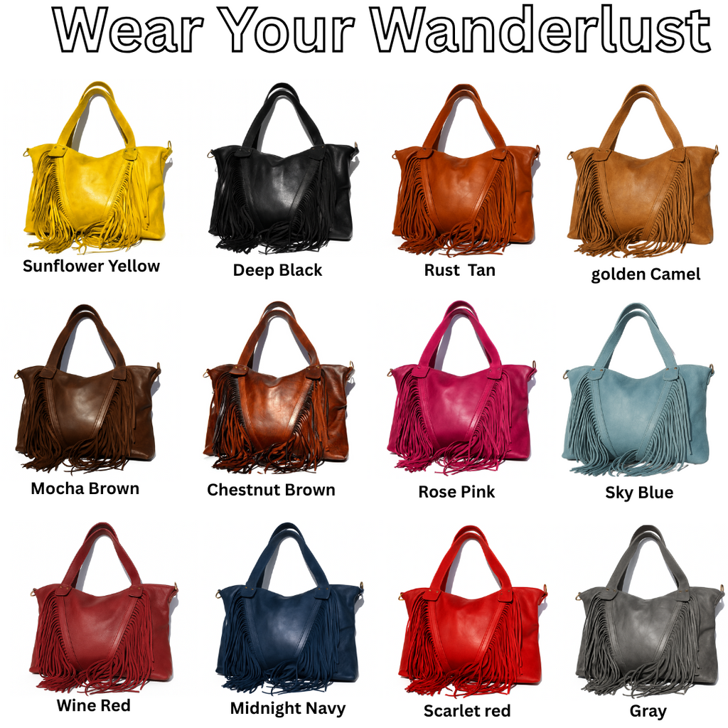 Fringe Leather Purse