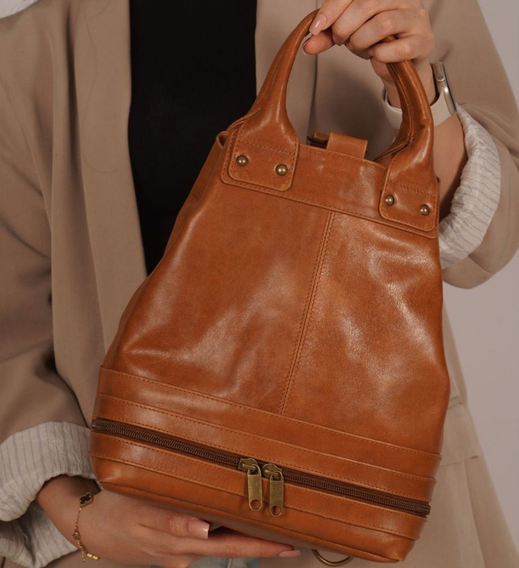 Leather Bucket Bag