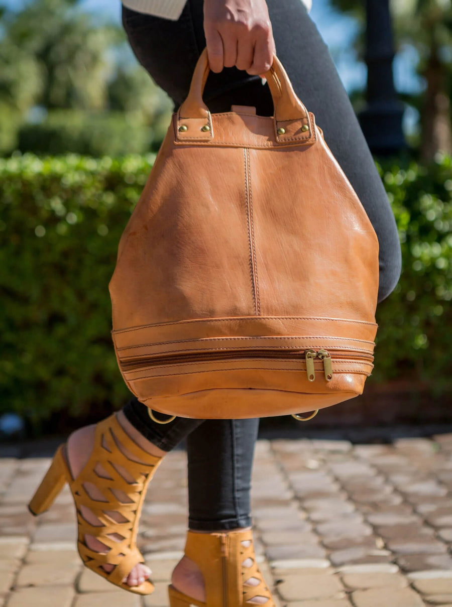 Martleather Leather Bucket Bag, handmade genuine leather, main product photo