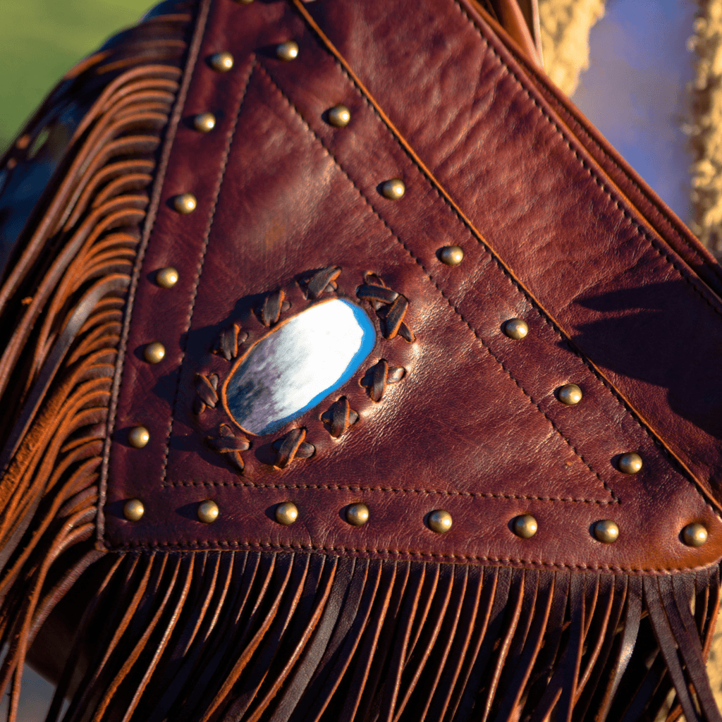 Fringe Leather Crossbody: Boho Style