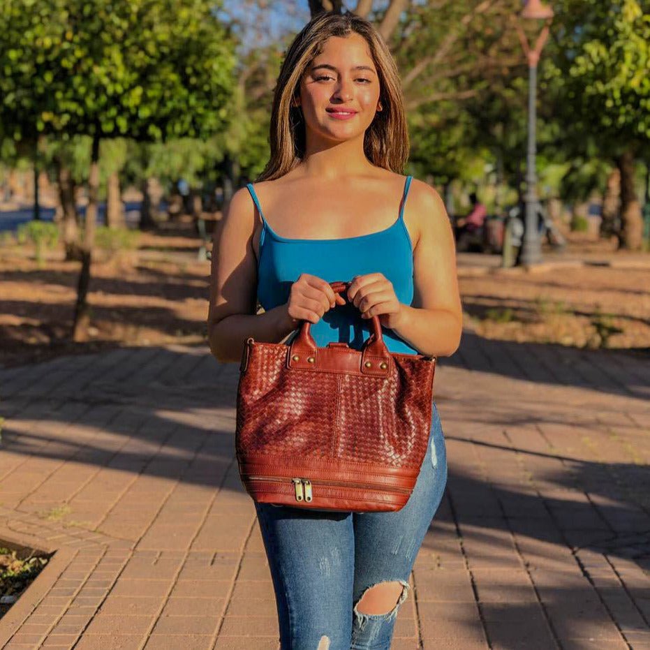 The Woven Bucket Bag